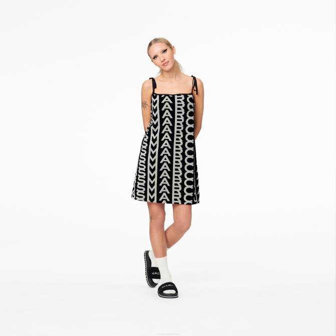HN66523 Marc Jacobs haljina s pregačom od frotira s monogramom