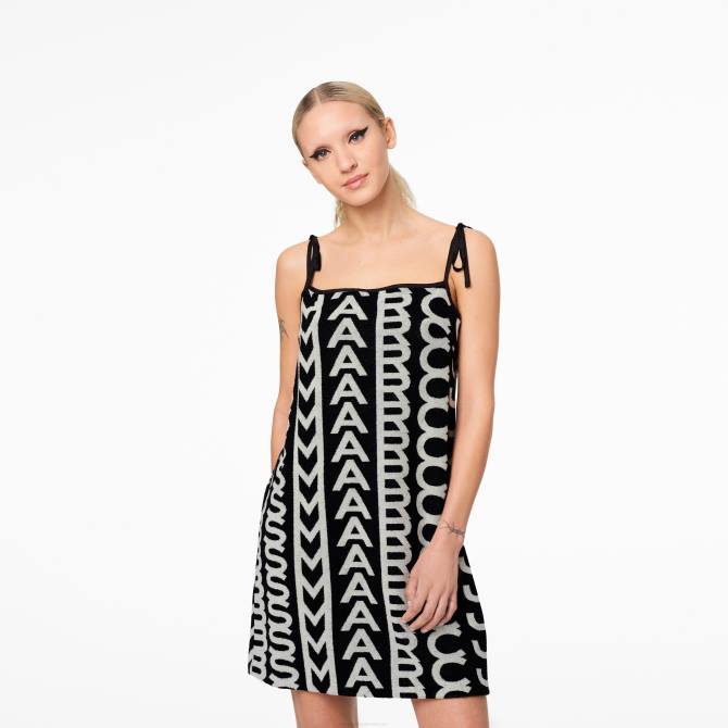 HN66523 Marc Jacobs haljina s pregačom od frotira s monogramom