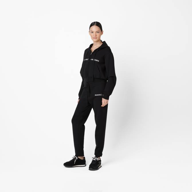 HN66534 Marc Jacobs skraćena majica s kapuljačom s patentnim zatvaračem