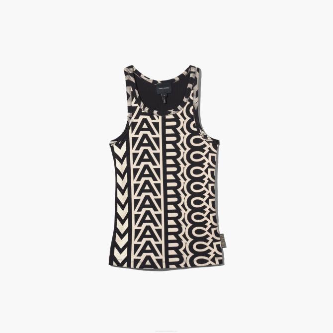 HN66479 Marc Jacobs monogram rib tank