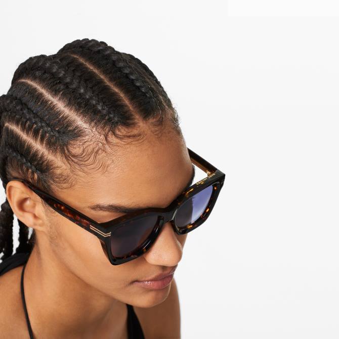 HN66389 Marc Jacobs icon edge prevelike četvrtaste sunčane naočale