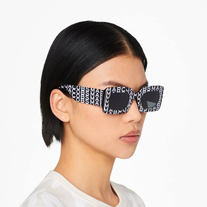 HN66391 Marc Jacobs pravokutne sunčane naočale s monogramom