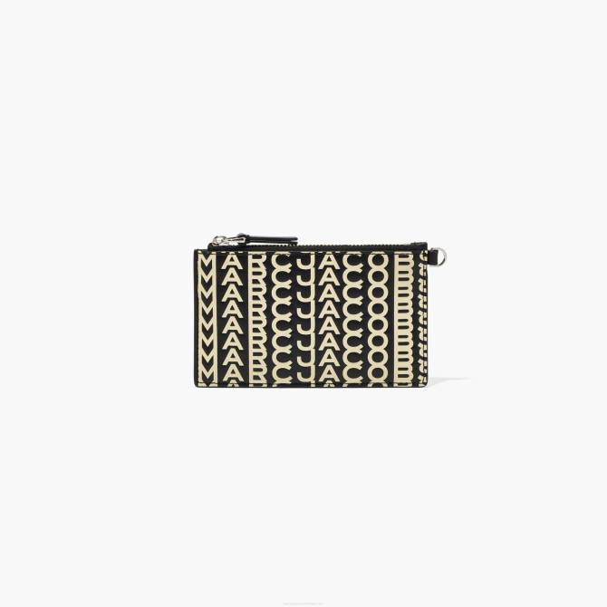 HN66306 Marc Jacobs monogramska kožna narukvica s patentnim zatvaračem