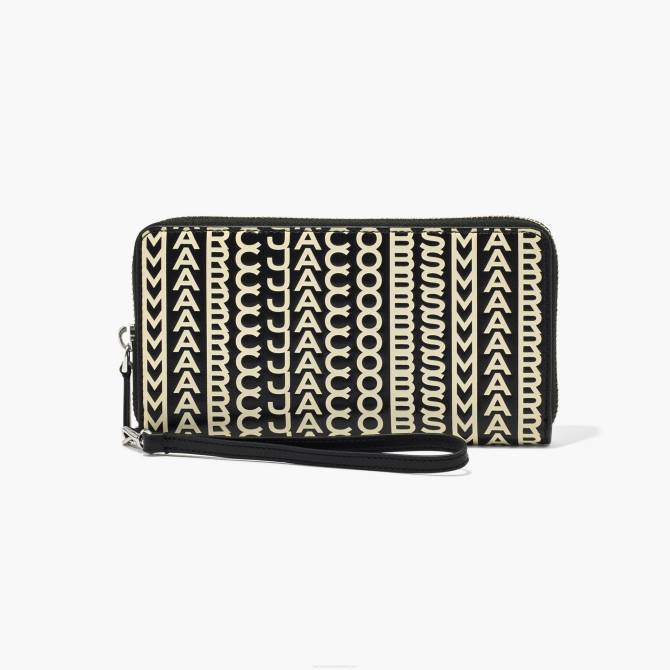 HN66247 Marc Jacobs monogram kožni kontinentalni novčanik s narukvicom