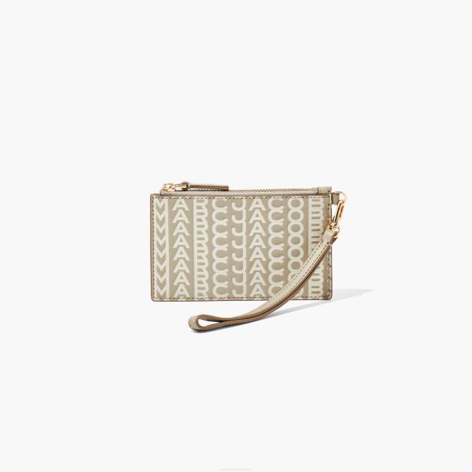 HN66269 Marc Jacobs monogramska kožna narukvica s patentnim zatvaračem