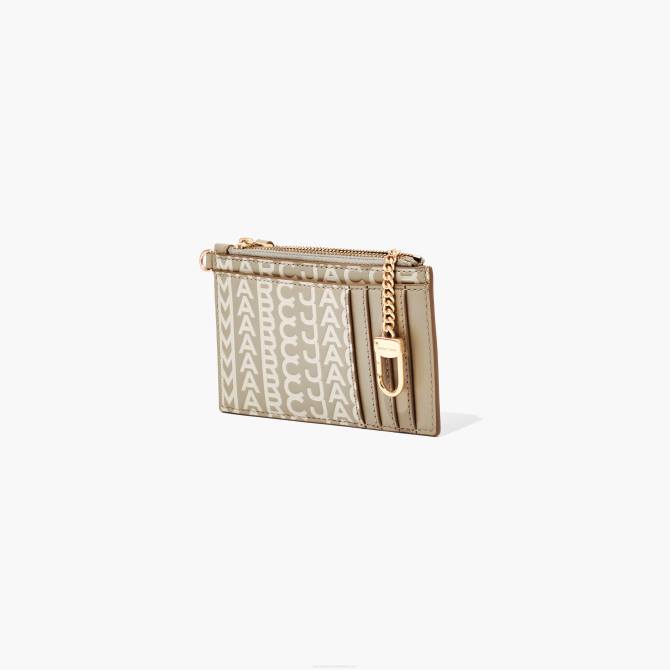 HN66269 Marc Jacobs monogramska kožna narukvica s patentnim zatvaračem
