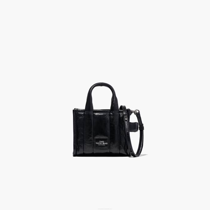 HN66115 Marc Jacobs sjajna mikro torba s naborima