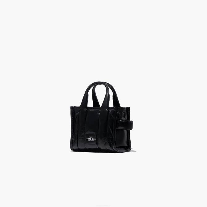 HN66115 Marc Jacobs sjajna mikro torba s naborima