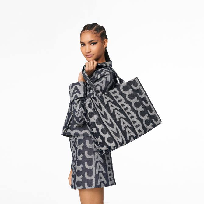 HN6690 Marc Jacobs velika torba od trapera s monogramom